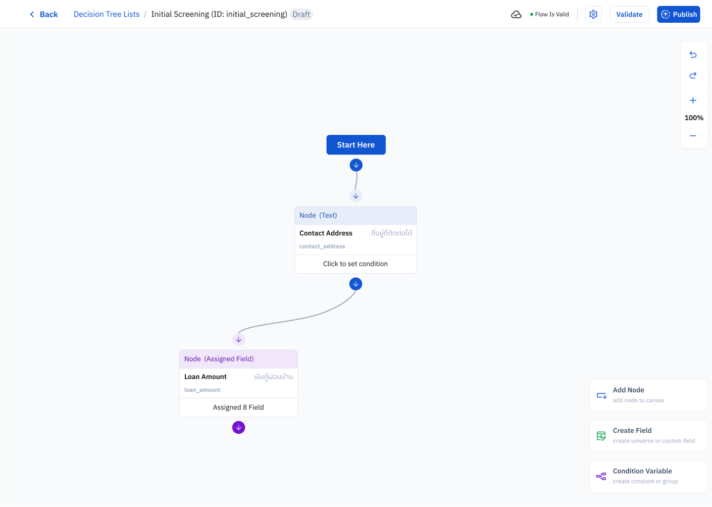 Decision tree builder